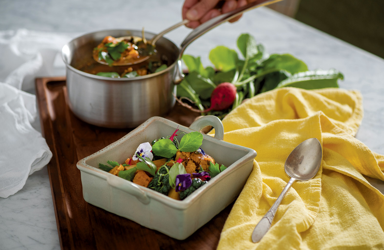 Spiced Spring Sweet Potato Stew